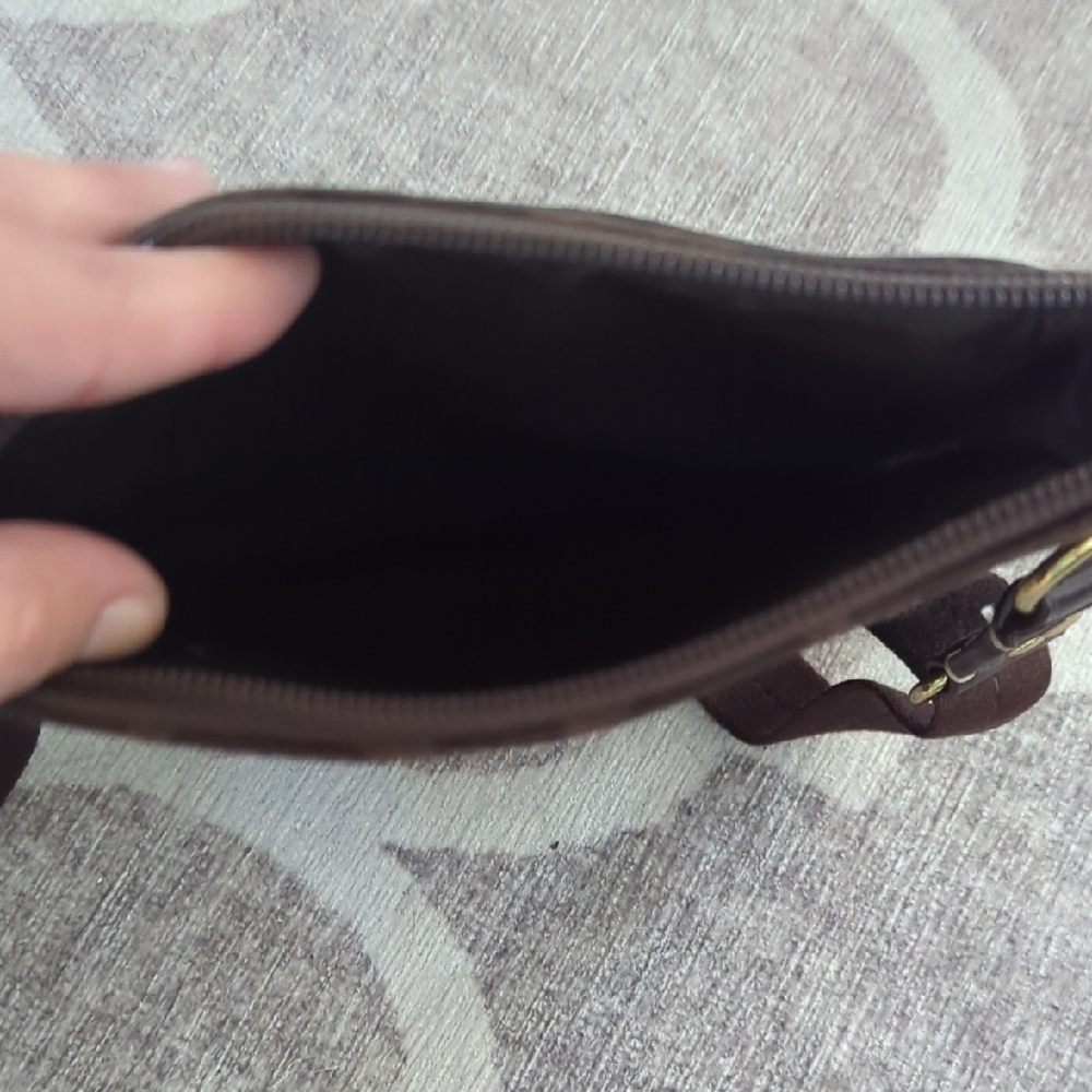 Brown Canvas Crossbody Bag Coach - Picture 6 of 7